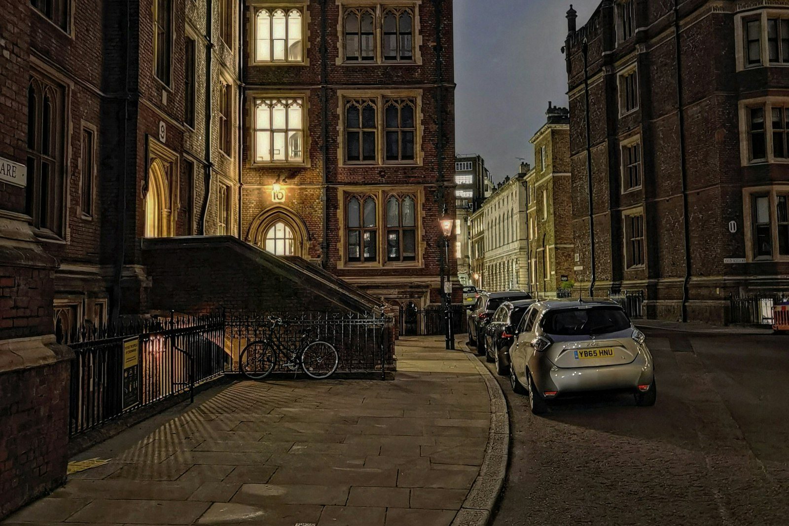 A street in Holborn, London, at dusk